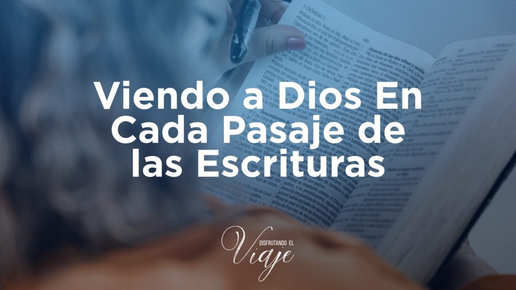 Viendo a Dios En Cada Pasaje de las Escrituras ¡No! Debemos personalizar la verdad fundamental. Permítanme ilustrarlo. A través del Levítico, recordé que, aunque no estamos sujetos a estas reglas, seguimos siendo guiados por la revelación. Viendo a Dios En Cada Pasaje de las Escrituras