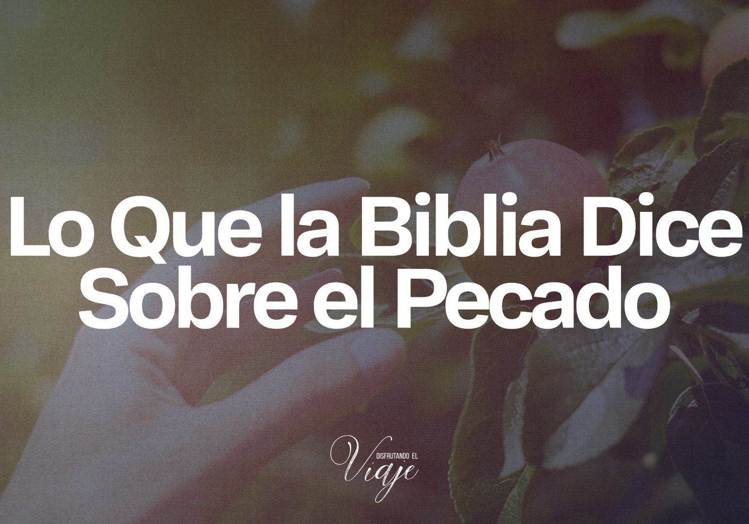 ¿Qué pasó con el pecado? Hace muchos años, la gente solía hablar del pecado. Los predicadores solían predicar contra el pecado. La gente solía temer al pecado, pero ahora parece que se habla muy poco de ello. Y sin embargo, conforme hablamos menos de ello, parece que el pecado en nuestro mundo y en muchas de nuestras vidas está creciendo. Se está haciendo más grande. Dejados sin control aparte de Dios. Lo Que la Biblia Dice Sobre el Pecado